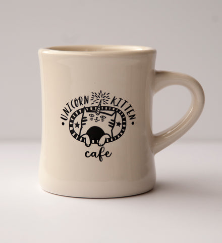 Unicorn Kitten Cafe Diner Mug